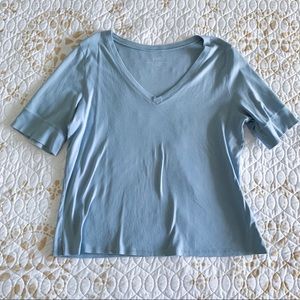 J. Jill Pima Colton Elbow Sleeve Sky Blue XL